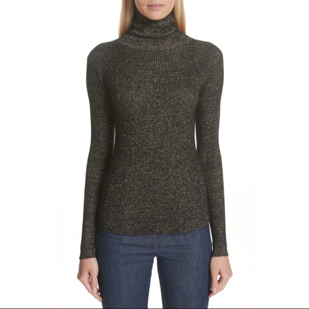 Ulla Johnson Metallic Mars Turtleneck Sweater